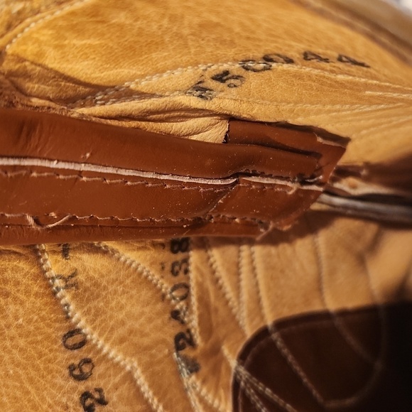 TONY Lama Women's Leather Ywo Tone Cowboy Boots - Picture 10 of 15